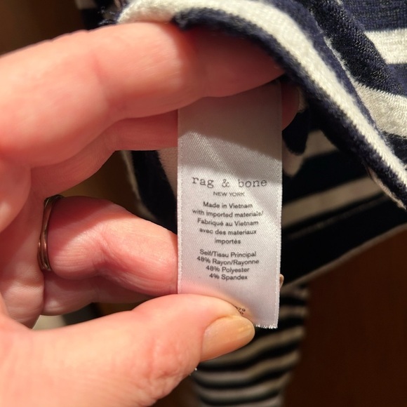 Rag & bone striped lightweight sweater XL - Picture 7 of 7
